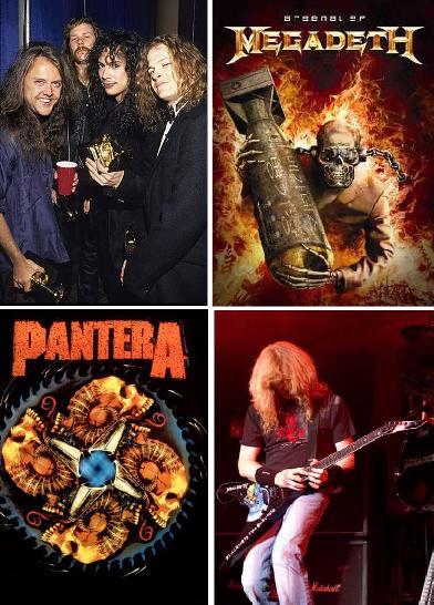 Metallica Megadeth Pantera