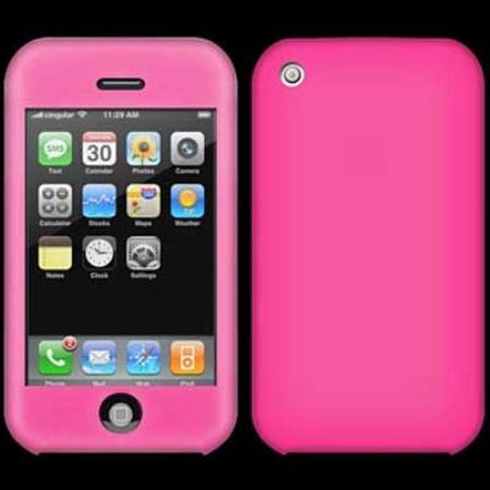 Un iPhone rosa funda