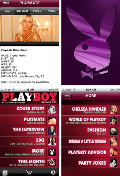 Aplicacion Playboy iPhone