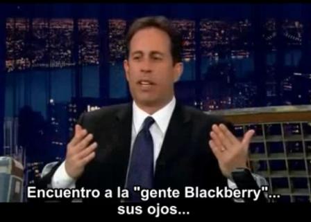 Jerry Seinfeld habla iPhone BlackBerry