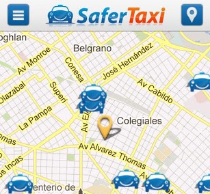Pedir taxis desde celulares táctiles