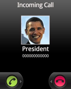 El Presidente está llamando