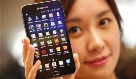 Moderno smartphone de Samsung