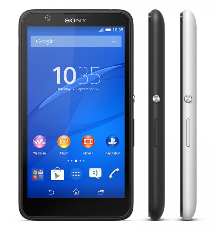 Varias vistas del Sony Xperia E4.