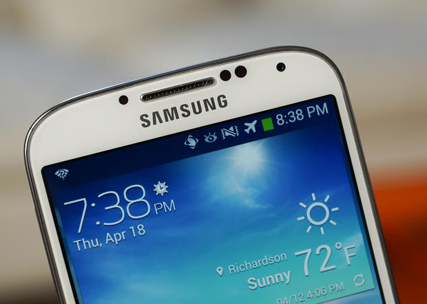 Acercamiento del Samsung Galaxy S4.