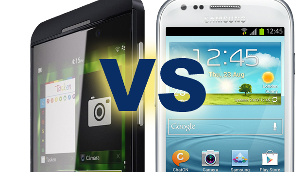 Blackberry OS vs Android.