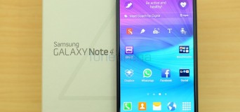 El Samsung Galaxy Note 4 presenta un diseño esbelto y delicado.