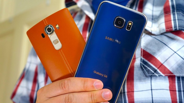 El G4 posee una carcasa de cuero mientras que el Galaxy S6 cuenta con un cuerpo de metal.