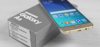 El Galaxy A8 cuenta con un hermoso cuerpo de metal.