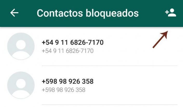 WhatsApp bloquear contacto