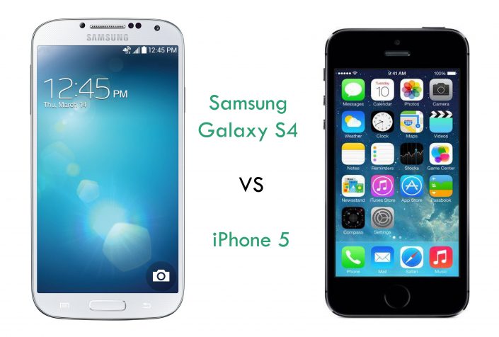 Samsung Galaxy S4 vs iPhone 5